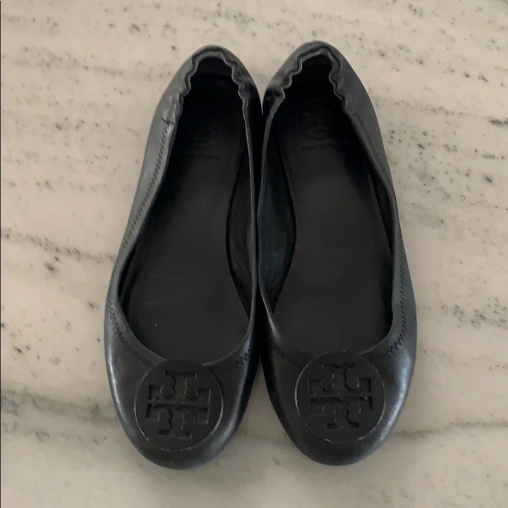 Tory Burch Black Ballet Flats
